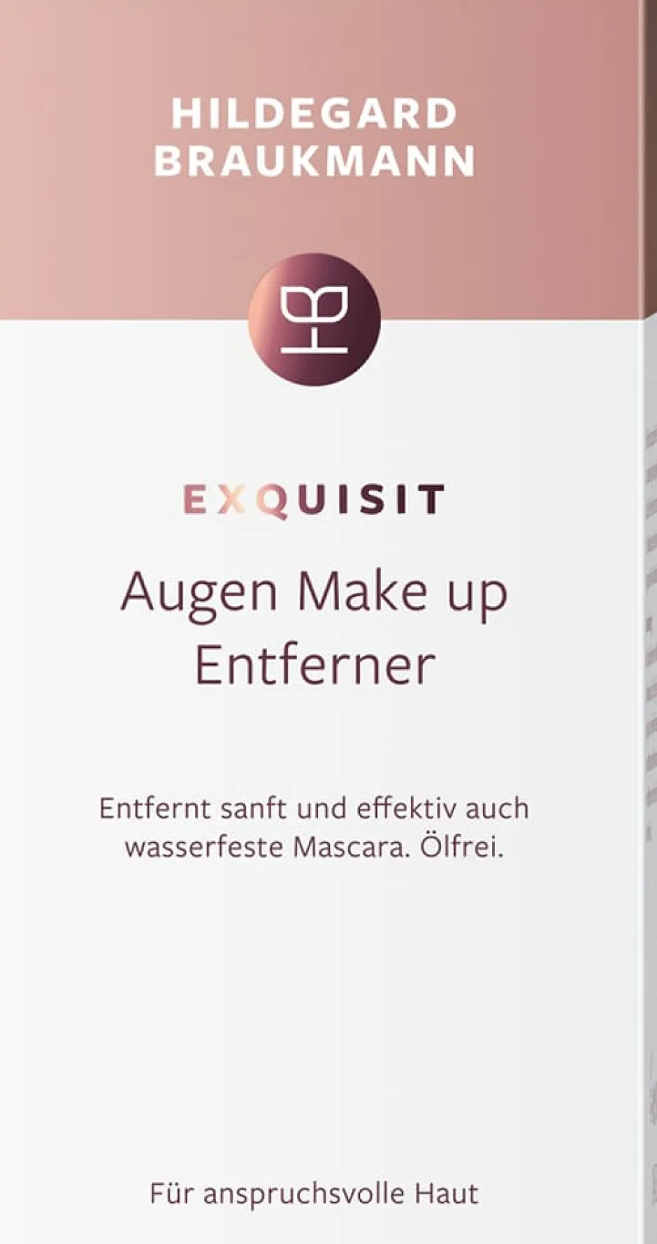 Hildegard Braukmann Augenmake-Up Entferner|